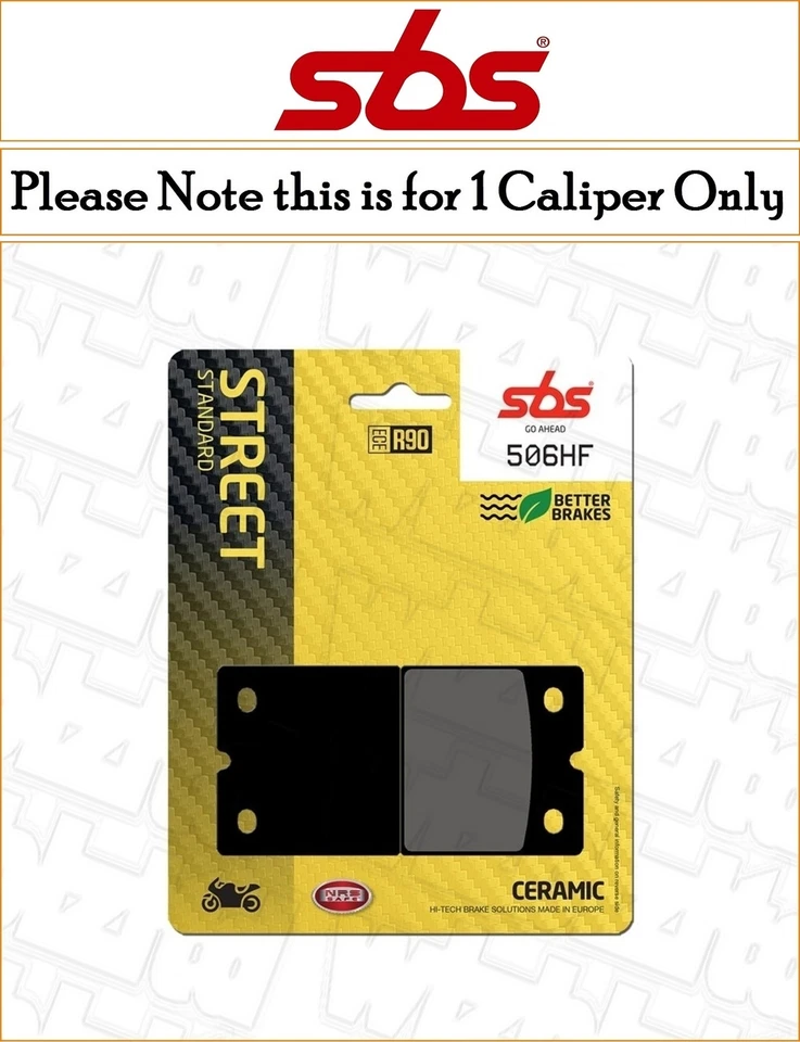 Laverda RGA 1000 Jota 1983-1986 [Rear Ceramic Brake Pads] [SBS HF Series] - Image 1 of 1