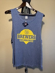 Camiseta sin mangas suave como una uva MLB Milwaukee Brewers talla 3 para mujer nueva con etiquetas SUAVE - Imagen 1 de 4