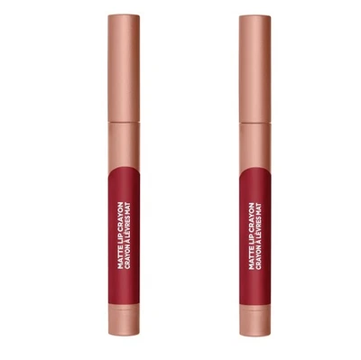 Pack of 2 L'Oreal Paris Infallible Matte Lip Crayon, Brulee Everyday # 508 - Image 1 of 4