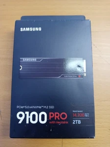 Samsung 9100 PRO 2TB w/ Heatsink PCIe 5.0 NVMe M.2 SSD – 14,700 MB/s – MZ-VAP2T0 - Picture 1 of 3