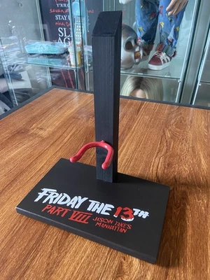 Friday the 13th Jason Voorhees Hockey Mask Display Stand MADE TO ORDER