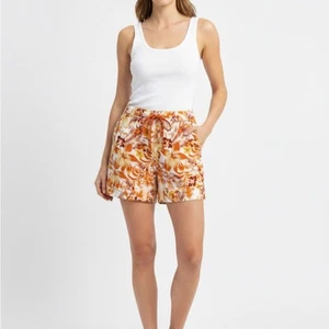 C&C California Orange Women's linen Shorts size large - Picture 1 of 5