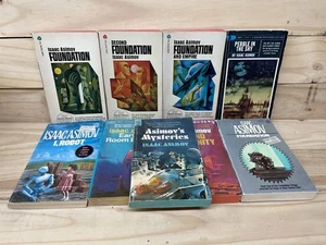 Menge 9 Vintage Isaac Asimov Sci-Fi Taschenbücher inkl Foundation Trilogie - Bild 1 von 19