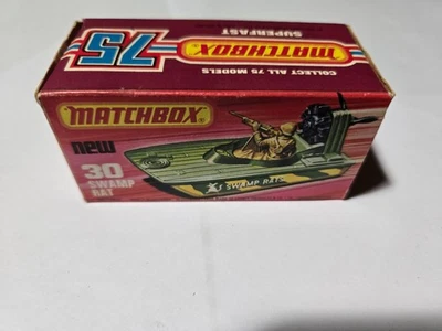 1976 MATCHBOX SUPERFAST. SWAMP RAT BOAT. NEW 30. NEAR MINT+ ORIGINAL BOX VINTAGE - Image 1 of 4