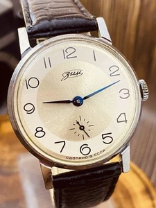 Watch ZIM Pobeda 2602 Original Dress Watch Washer Vintage Soviet USSR #8229 - Picture 1 of 22