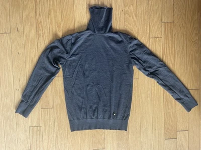 Versace Turtleneck 100% Wool Unisex Sweater Size M Made In Italy Made In Italy - Image 1 of 4