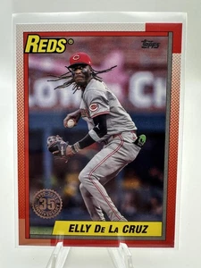2025 Topps #T90-20 Elly De La Cruz 1990 Topps Baseball 35th Anniversary - Picture 1 of 2