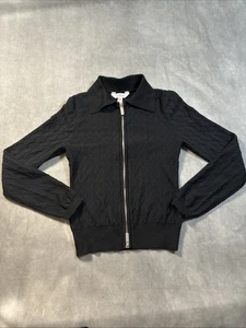 No Boundaries Quilted Zip-Up Jacket Black Teen Girl XS - Picture 1 of 9