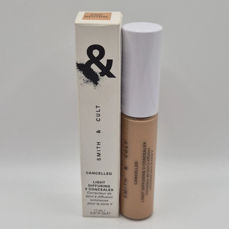 New Smith & Cult Cancelled Light Diffusing V Concealer 200 Neutral Corrector NIB - Image 1 of 4