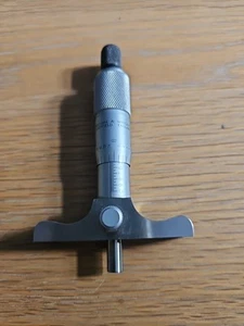 Moore And Wright Sheffield 0-1" Depth Micrometer Gauge Measuring Tool - Picture 1 of 4