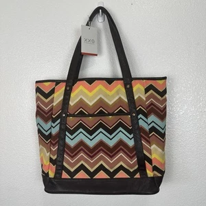 Borsa grande Missoni x Target Zig Zag tela Chevron edizione limitata nuova con etichetta Boho - Foto 1 di 12