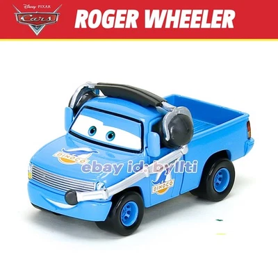 Coches Mattel Disney Pixar Roger Wheeler 1:55 Diecast Coche Juguete Regalo, NUEVO Suelto Foto 1 de 4