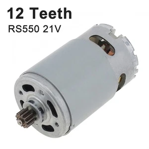 12Teeth RS550 DC Motor 25000RPM High Speed Replacement Micro Motor for Cordless - Picture 1 of 12