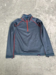 Patagonia Boys Capilene Heavyweight Zip-Neck Size XS Blue - Picture 1 of 11