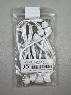 NEW Earphone EO-EG900BW 3.5mm Earbuds For Samsung Galaxy S4 S5 S7 S8 S9 Note 8 9 - Image 1 of 3