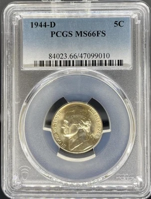 1944-D Jefferson Nickel MS66FS PCGS (#PA47099010) - Image 1 of 2