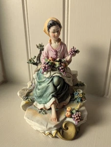 Capodimonte Porcelain Figurine autumn - Picture 1 of 6