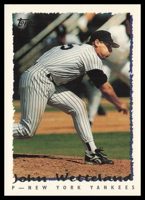 Tarjeta de béisbol 1995 Topps Traded & Rookies #81T John Wetteland New York Yankees Foto 1 de 2