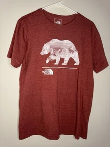 The North Face shirt T-shirt mens large red  C10 - Picture 1 of 5