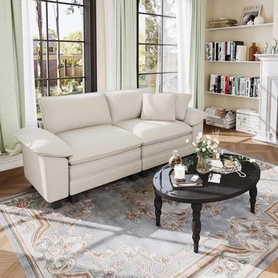 Sectional Sofa Set Chenille Cloud Couch Living Room Convertible Indoor Modular - Image 1 of 4