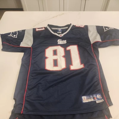 Футболка New England Patriots Рэнди Мосса No81 Football-NFL Reebok размер 18–20  - Изображение 1 из 4