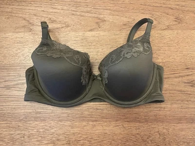 Victoria's Secret 休闲 Olive 38DD Body By Victoria 轻薄衬里 Demi 胸罩 VS!! — 第 1/2 张图片