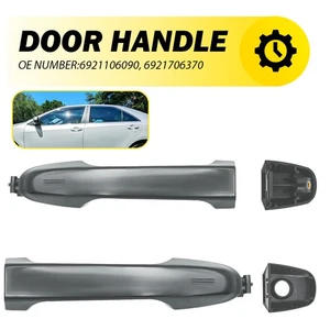2x Exterior Door Handle Front Fits For Toyota Camry 12-17 Front Left Right Gray - Picture 1 of 16