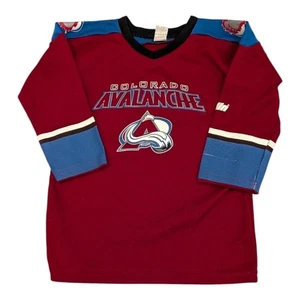 Camiseta deportiva vintage años 90 Colorado Avalanche Franklin NHL niños mediana hecha en EE. UU. - Imagen 1 de 8
