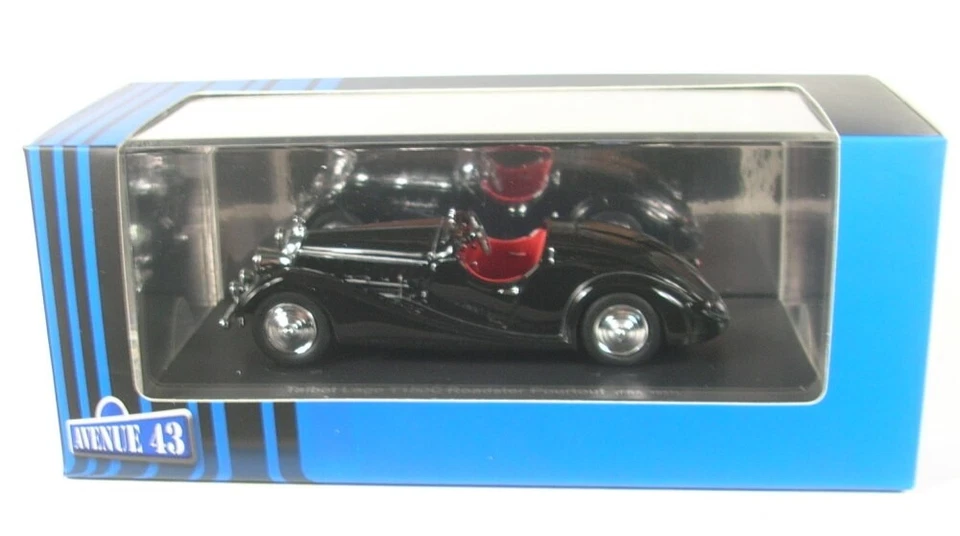 Talbot Lago T150C Roadster Pourtout (Nero) 1937 1:43 AVENUE 43 - Immagine 1 di 1