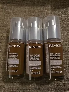 x3 Revlon Illuminance Skin-Caring Foundation 601 Soft Nutmeg w/ Hyaluronic Acid - Picture 1 of 1