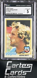 George Brett 1978 Topps #100 Kansas City Royals All Star CGC 5 - Picture 1 of 2