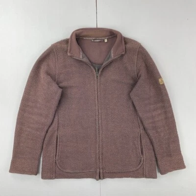 Weird Fish Pullover Large Lila durchgehender Reißverschluss Damen Taschen Bau... - Bild 1 von 4