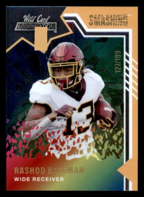 2021 Wild Card Alumination Smashing #SM-17 Rashod Bateman 127/199 - Image 1 of 2