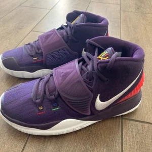 Nike Kyrie 6 Enlightenment Grand Purple White BQ5599 500 Sz 6Y - Picture 1 of 7
