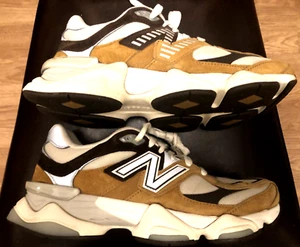 New Balance 9060 Sneakers Beige & Tan Size 8.5 UK - Picture 1 of 11