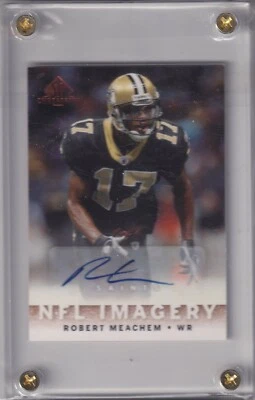 Robert Meachem 2007 SP Chirography NFL Imagery Rc Auto Sp 1/1!!! - Image 1 of 2