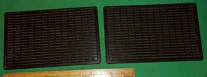 (2) Brown Plastic Speaker Grills from German Tabletop Radio 1960's Clean! - Picture 1 of 2