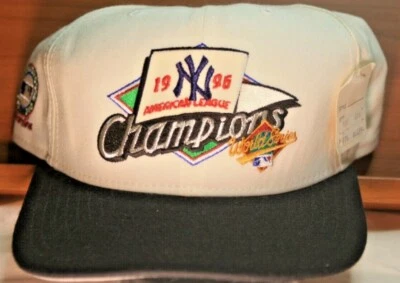 Sombrero oficial de la casa club del campeonato de los Yankees de Nueva York 1996 de colección. Foto 1 de 4