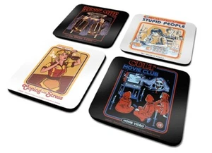 4er Pack Untersetzer / Coaster STEVEN RHODES Kork 9x9cm CSP0030py NEU - Bild 1 von 1