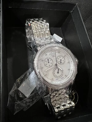 $3495 Reloj Gevril para mujer GV2 Gevril Marsala diamante 9801 - Relojes plateados Foto 1 de 3