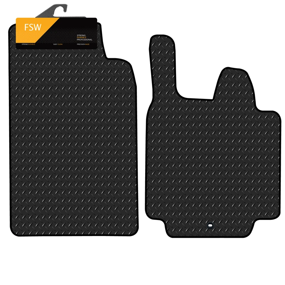 Fits Smart For Two 2007-2015 Fully Tailored 3MM Rubber Heavy Duty Car Floor Mats - Image 1 of 4