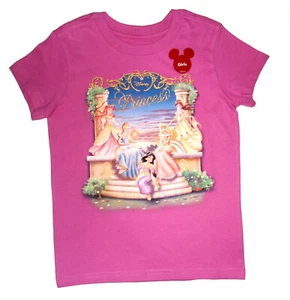 DISNEY STORE ~ROYAL PRINCESSES SPARKLE TSHIRT~ GIRLS SZ 4 - Picture 1 of 1