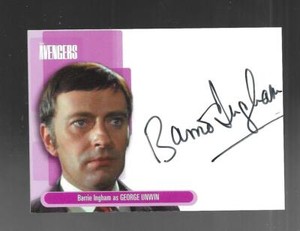 The Avengers Definitive Series 1 2003 Autograph Card A9 Barrie Ingham  