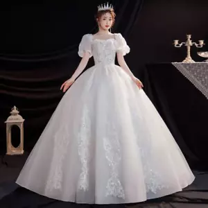 NEW Evening Formal Party Ball Gown Prom Bridesmaid Bride Wedding Bead Dress  S20 - Picture 1 of 15