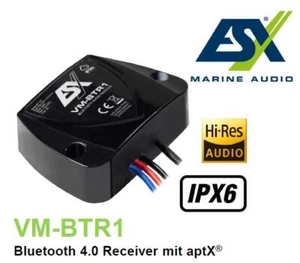 ESX VM-BTR1 Bluetooth 4.0 Receptor Receptor Receptor con aptX Adecuado para Marina, Coche - Imagen 1 de 10