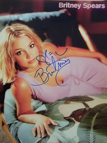 Britney Spears Signed photo Cover