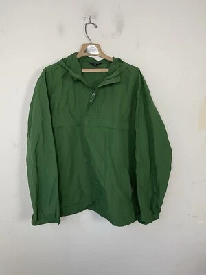Lands End Men Jacket Anorak XL Green Gorpcore Camping Hiking Outdoor Windbreaker - Image 1 of 4