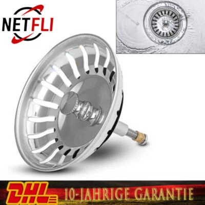 Waschbecken Siebkörbchen Abflussstopfen Edelstahl Waschbeckenstöpsel Für Blanco - Bild 1 von 4