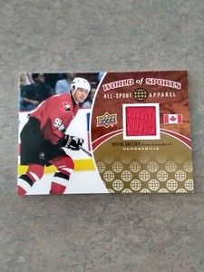 Wayne Gretzky 2010-11 UPPER DECK WORLD OF SPORT ALL SPORT APPAREL RED JERSEY