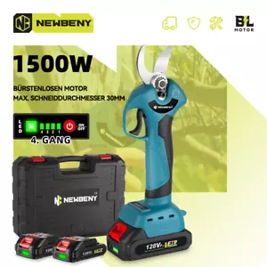 Akku Astschere Bürstenloser Elektrische Baumschere Gartenschere 2Akku Für Makita - Bild 1 von 19